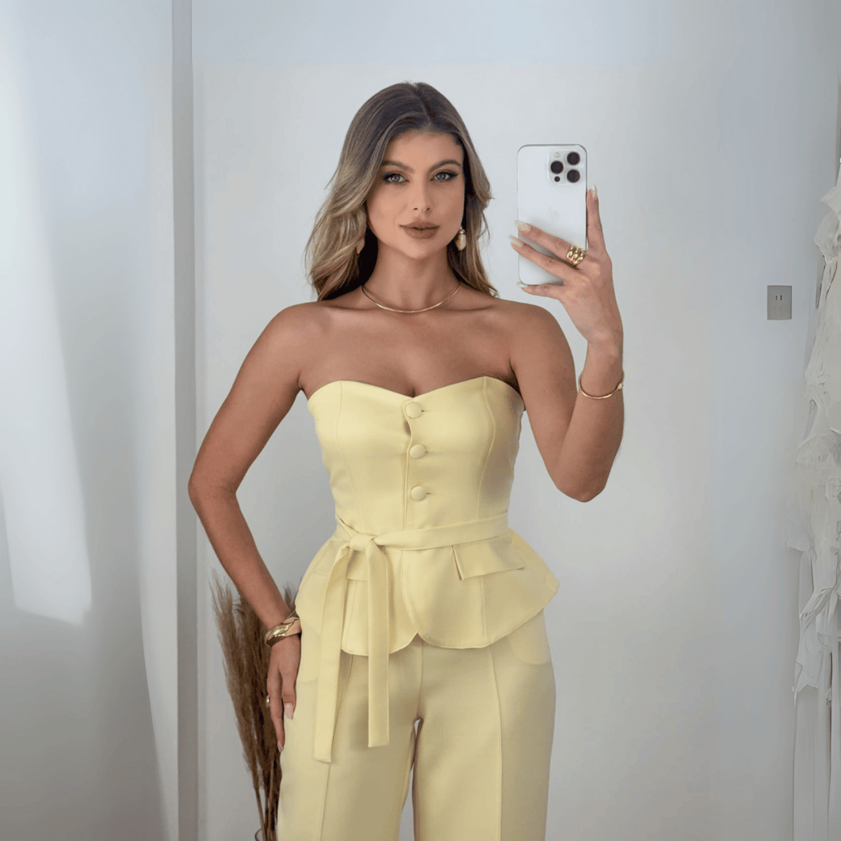 CONJUNTO ALFAIATARIA TOMARA QUE CAIA GABI