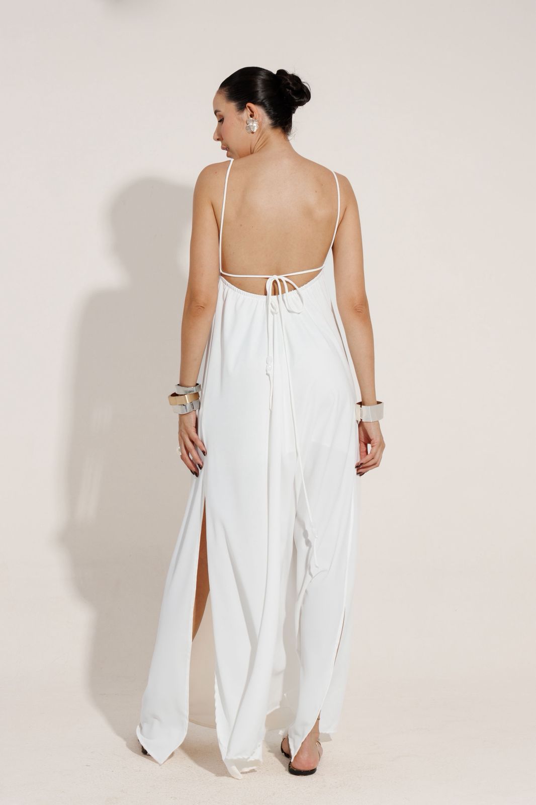 VESTIDO LONGO COSTAS NUA FENDA MAYA