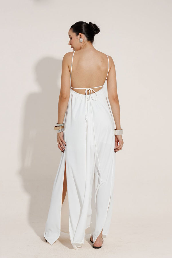 VESTIDO LONGO COSTAS NUA FENDA MAYA