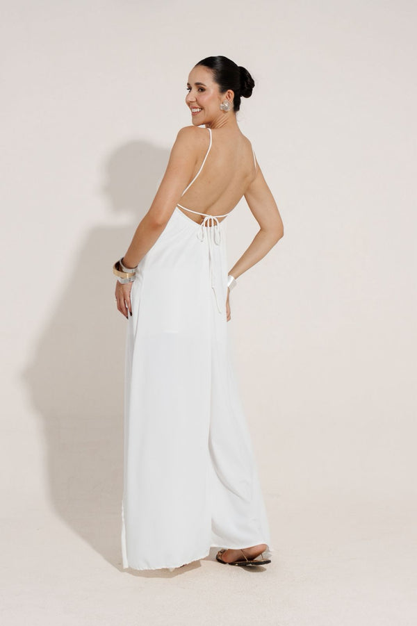 VESTIDO LONGO COSTAS NUA FENDA MAYA