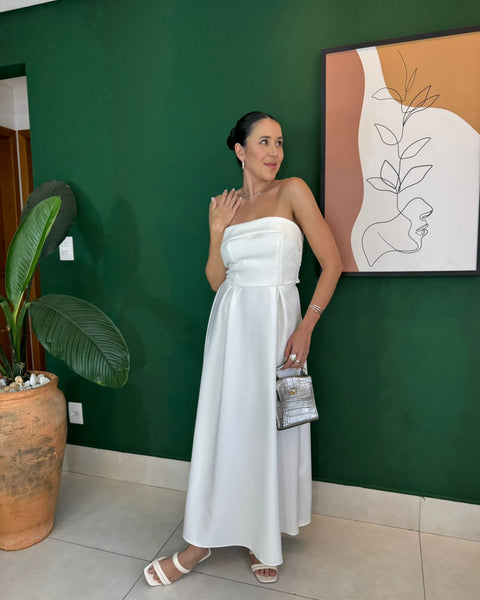VESTIDO MIDI TOMARA QUE CAIA ISABELA