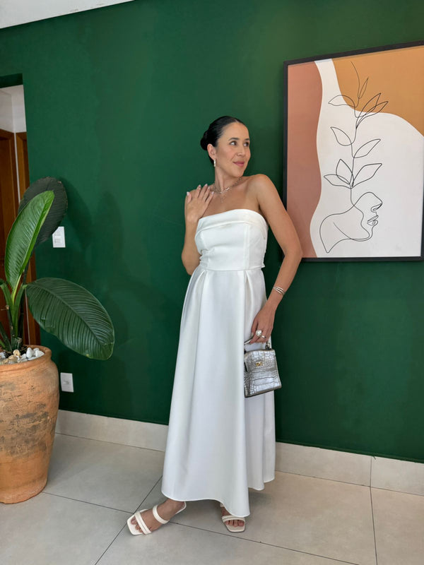 VESTIDO MIDI TOMARA QUE CAIA ISABELA