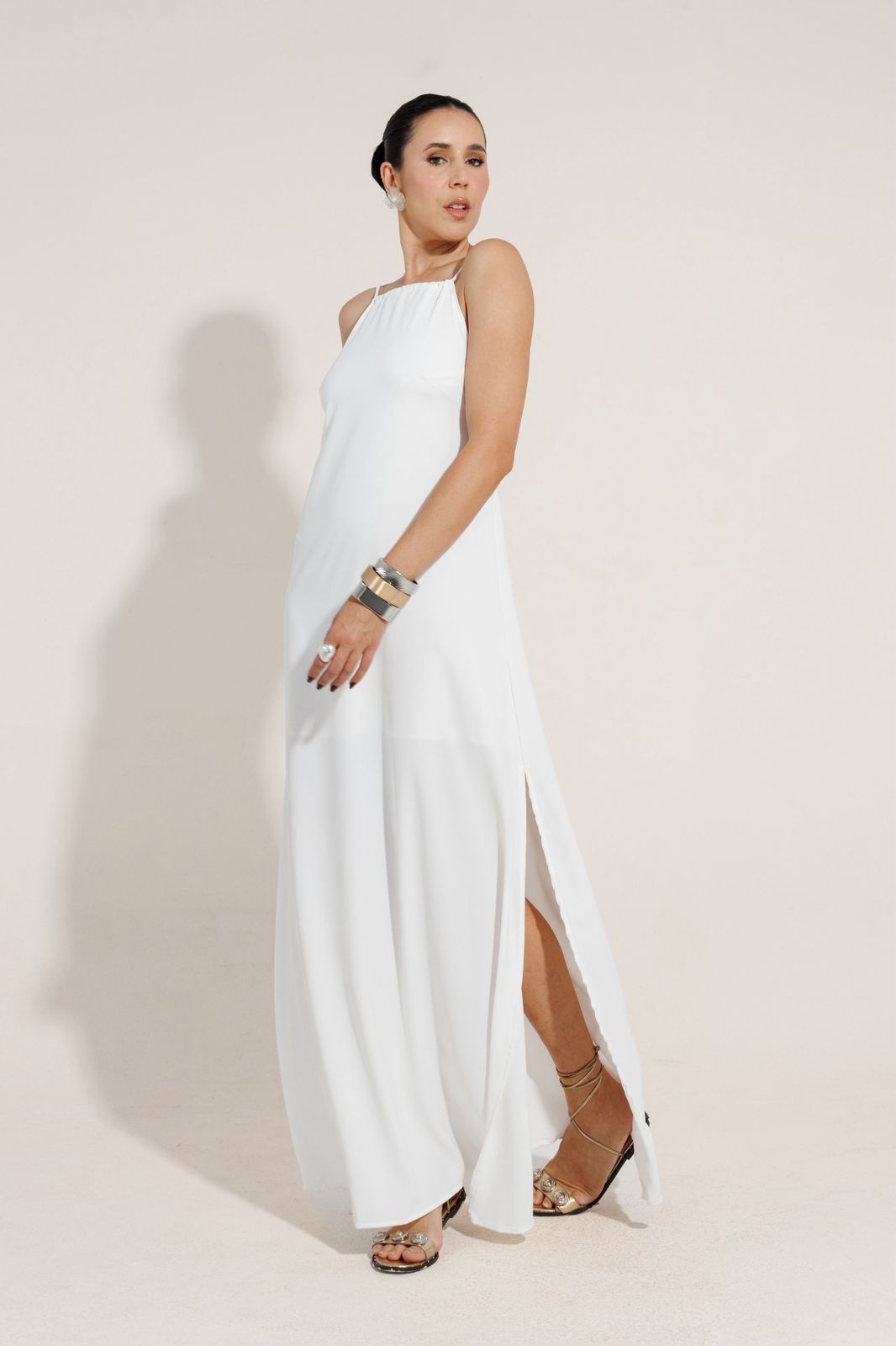 VESTIDO LONGO COSTAS NUA FENDA MAYA