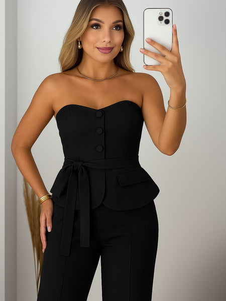 CONJUNTO ALFAIATARIA TOMARA QUE CAIA GABI