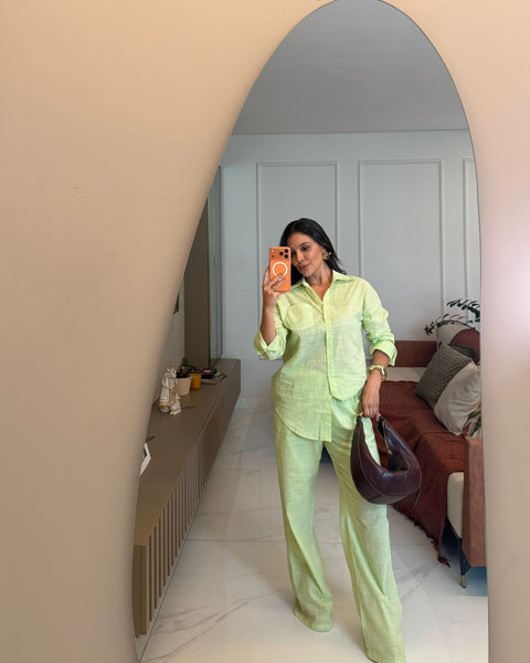 CONJUNTO LINHO CALÇA E CAMISA CANCUN