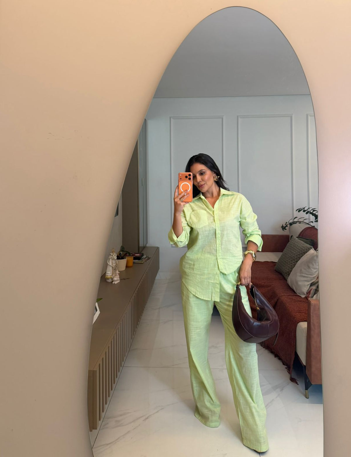 CONJUNTO LINHO CALÇA E CAMISA CANCUN