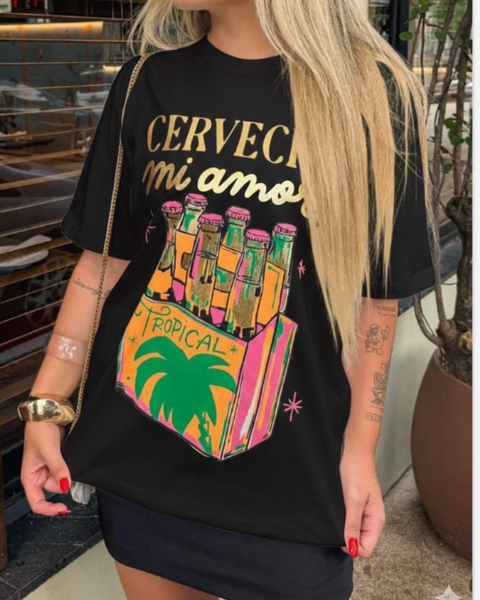 TSHIRT OVERSIZE ALGODÃO CERVECITA