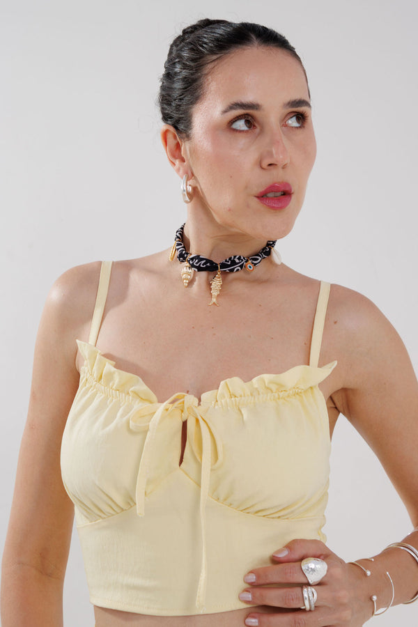 CONJUNTO CROPPED E SAIA MANUELA