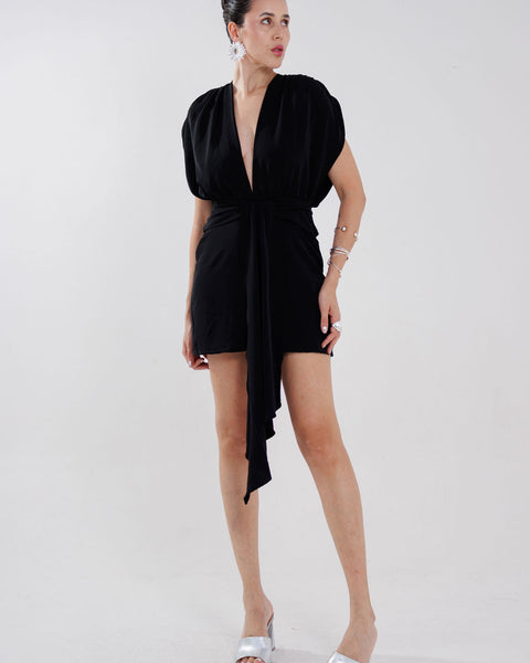 VESTIDO CURTO COM MANGAS AYLA