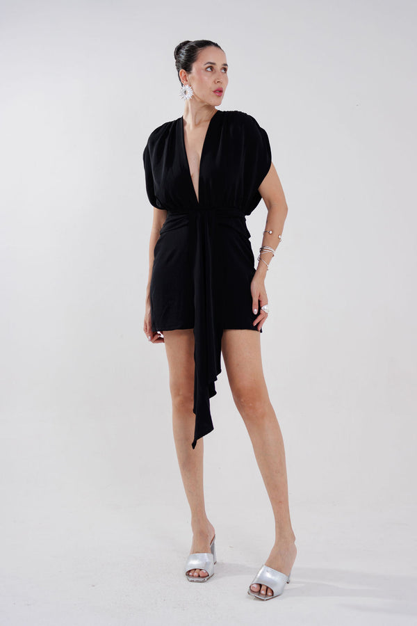 VESTIDO CURTO COM MANGAS AYLA