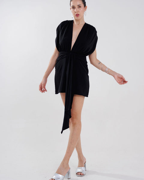 VESTIDO CURTO COM MANGAS AYLA