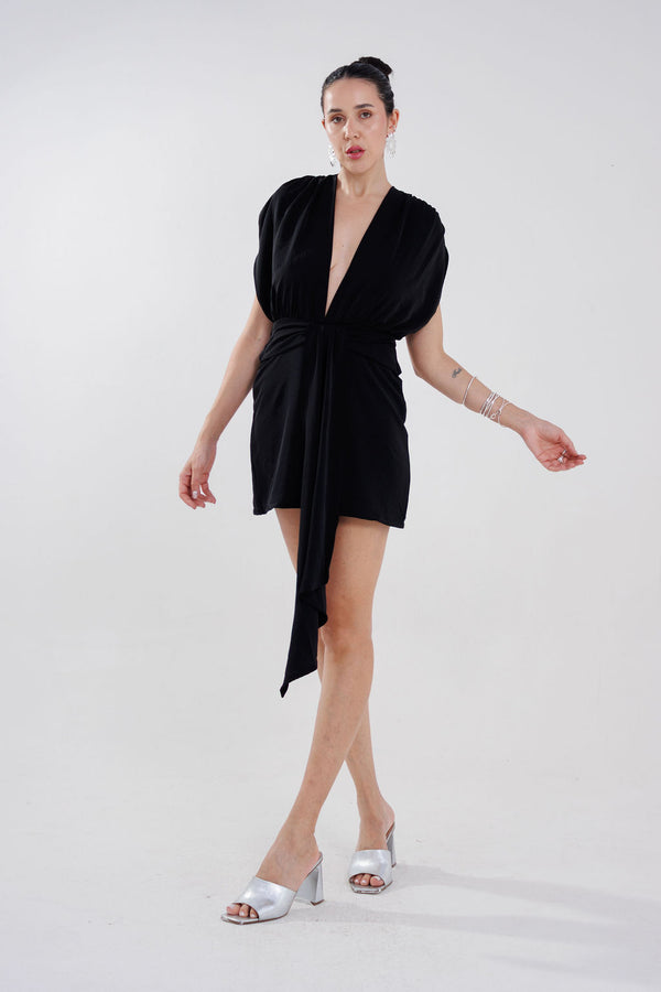 VESTIDO CURTO COM MANGAS AYLA