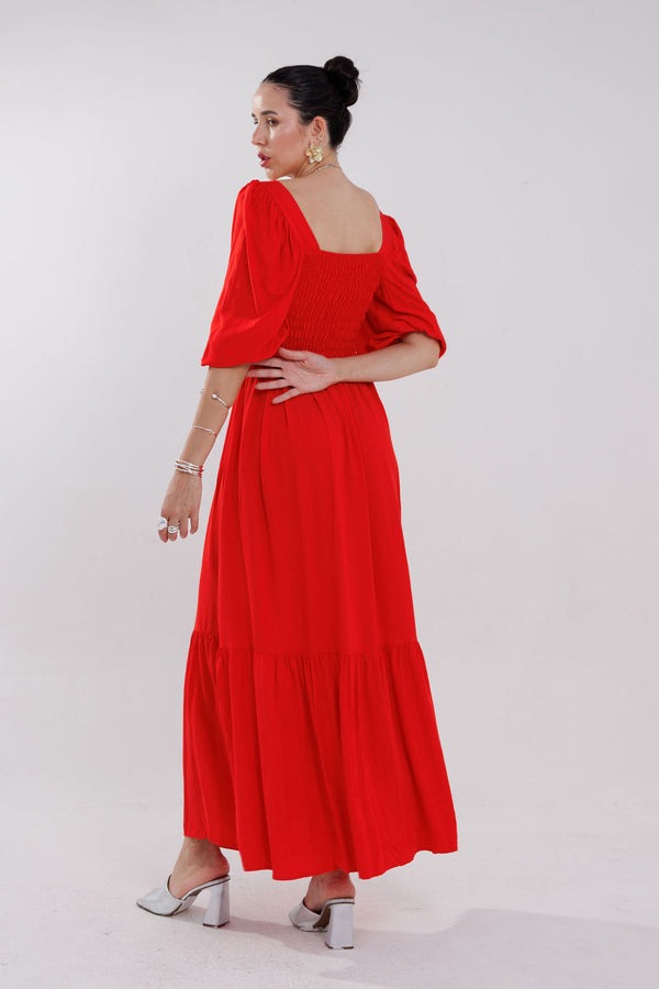 VESTIDO MIDI MANGAS DIANA