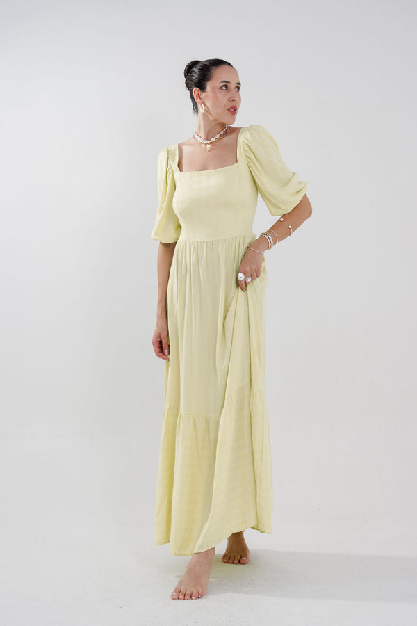 VESTIDO MIDI MANGAS DIANA