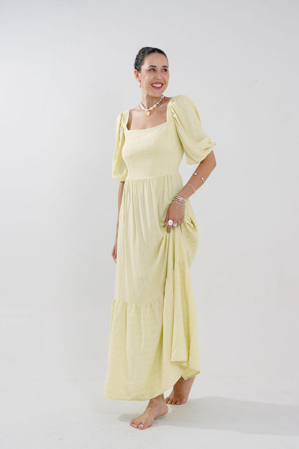 VESTIDO MIDI MANGAS DIANA