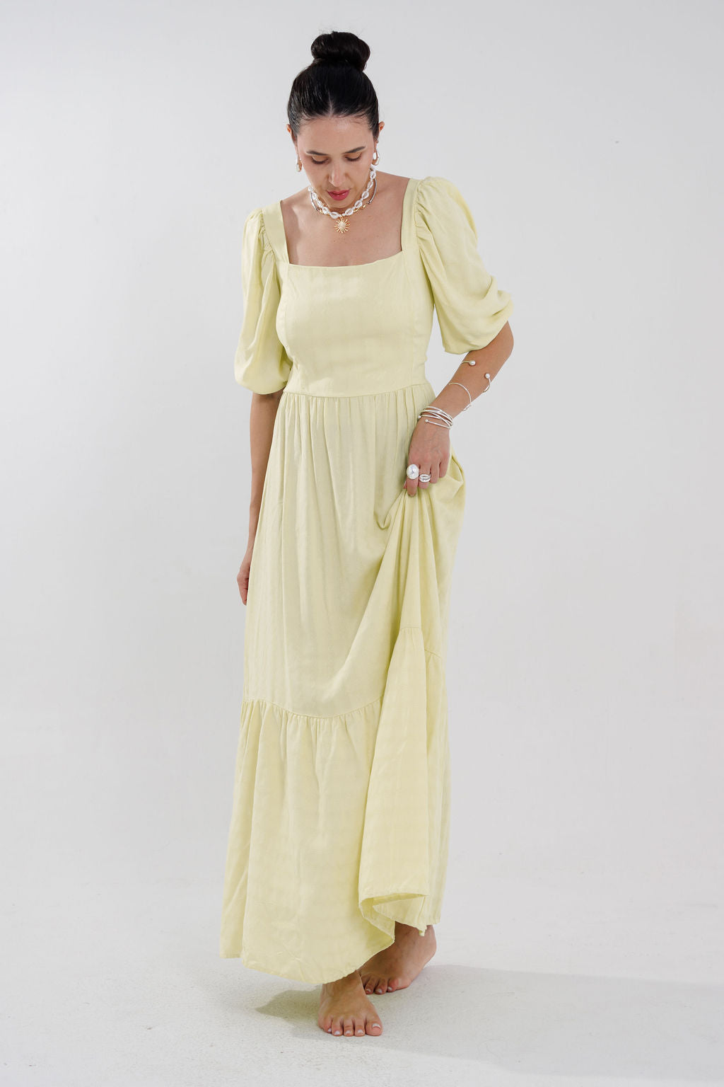 VESTIDO MIDI MANGAS DIANA