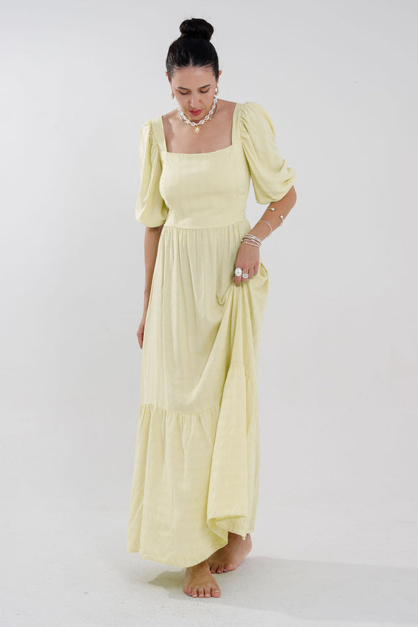 VESTIDO MIDI MANGAS DIANA