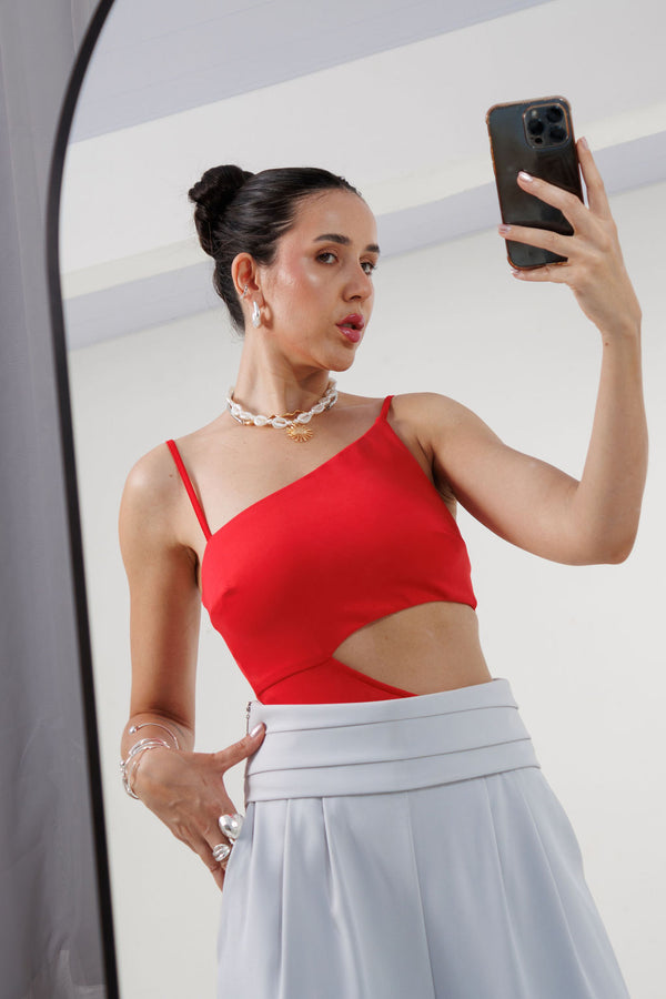 BODY RECORTES DECOTE QUADRADO MUSA