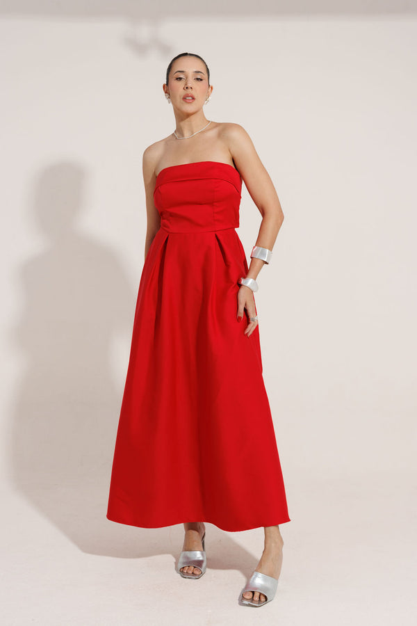 VESTIDO MIDI TOMARA QUE CAIA ISABELA