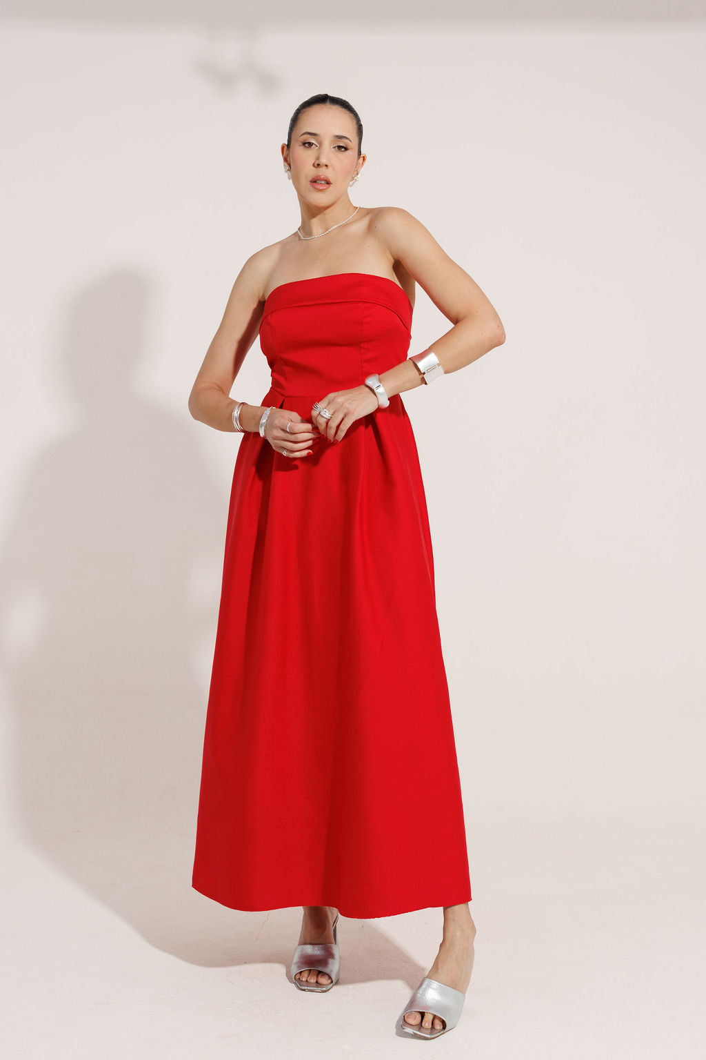 VESTIDO MIDI TOMARA QUE CAIA ISABELA