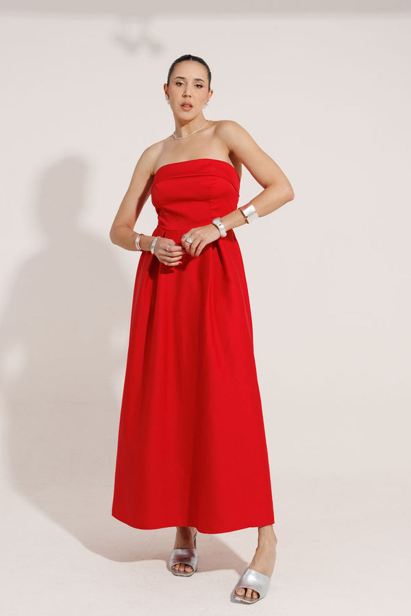 VESTIDO MIDI TOMARA QUE CAIA ISABELA