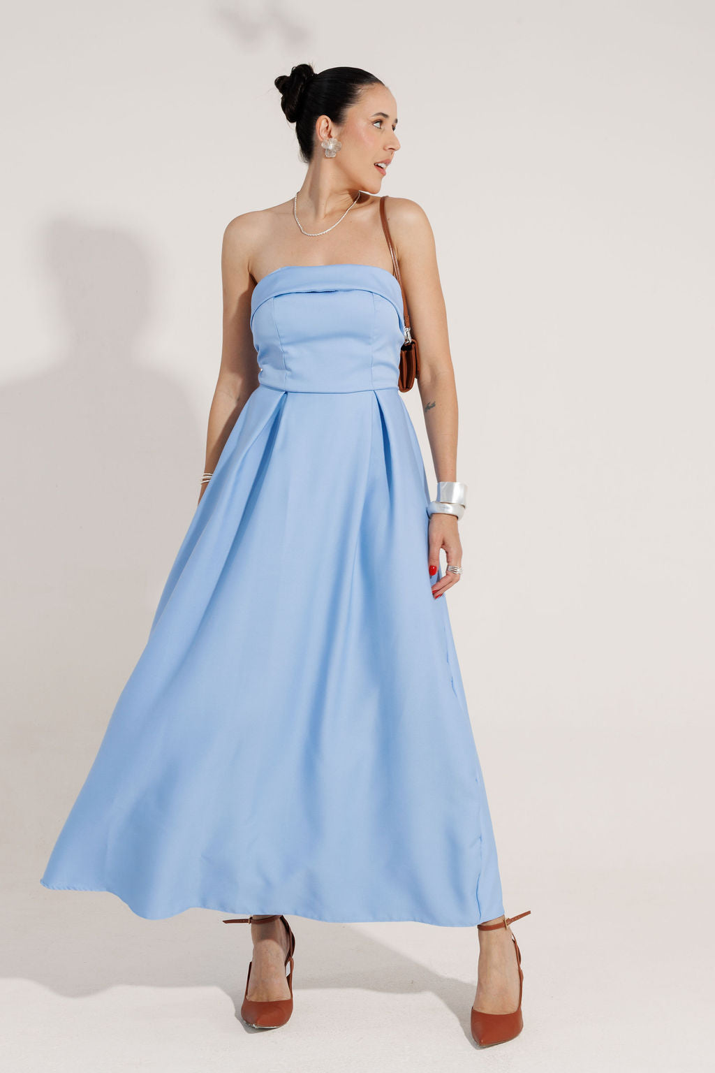 VESTIDO MIDI TOMARA QUE CAIA ISABELA