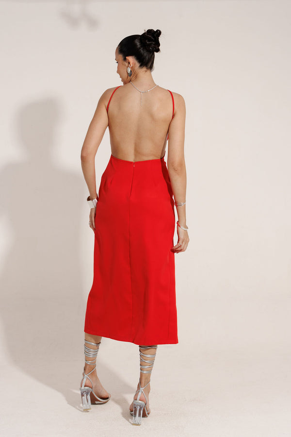 VESTIDO MIDI GEOMETRICO BIANCA