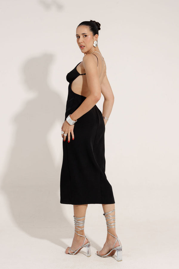 VESTIDO MIDI GEOMETRICO BIANCA