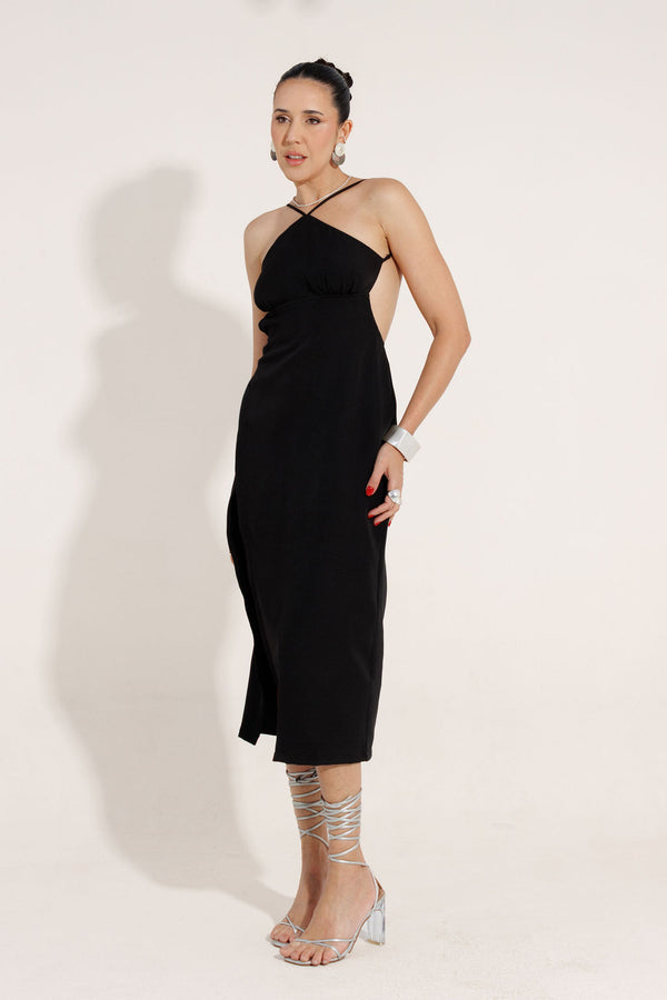 VESTIDO MIDI GEOMETRICO BIANCA