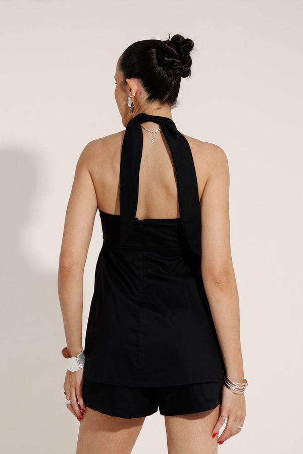 CONJUNTO BATA E SHORTS TRICOLINE MAITÊ