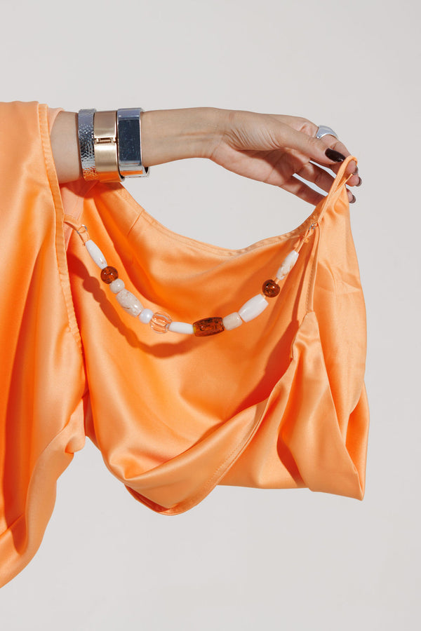 VESTIDO CURTO CETIM CATHARINA