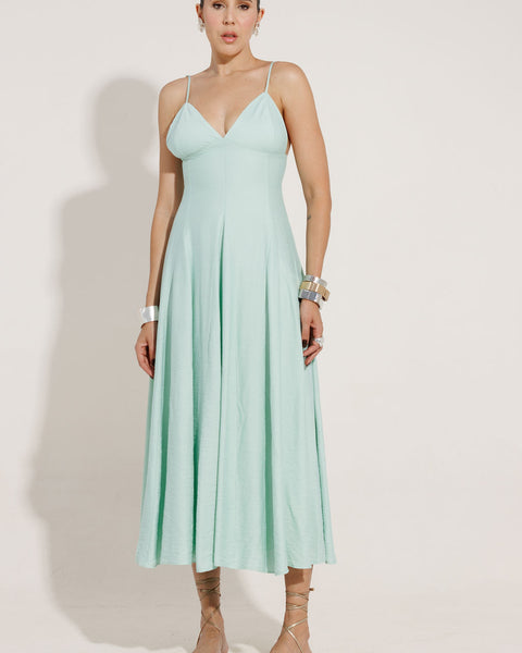 VESTIDO MIDI EVASE LAYSLA