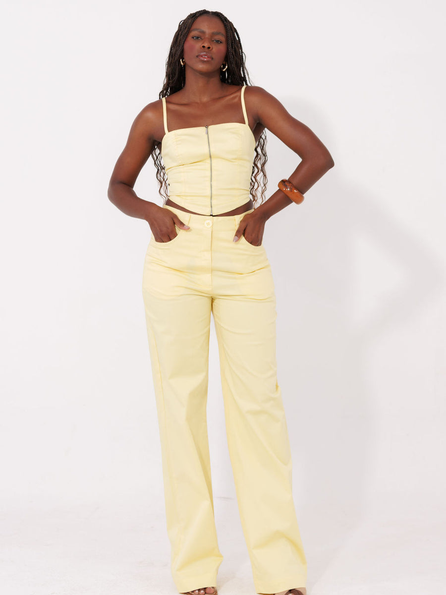 CONJUNTO CALÇA E CROPPED ELOISA