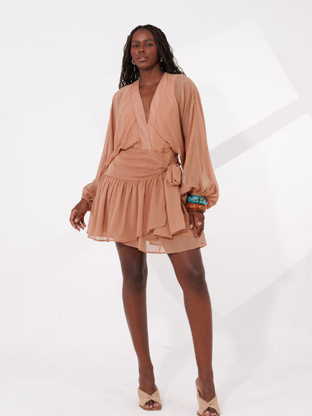VESTIDO CURTO MANGA COMPRIDA SERENA