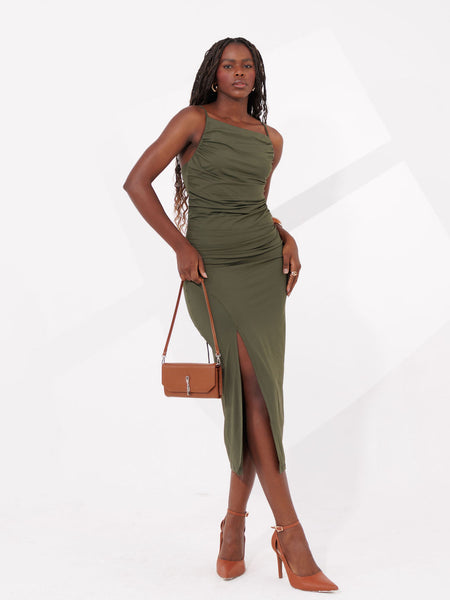 VESTIDO MIDI POLIAMIDA