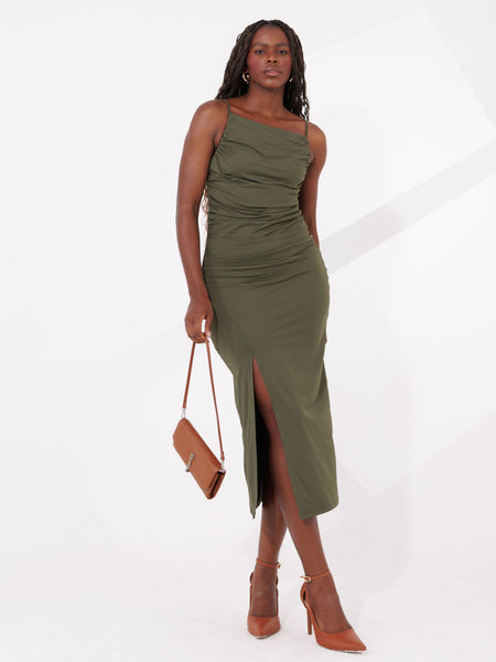 VESTIDO MIDI POLIAMIDA