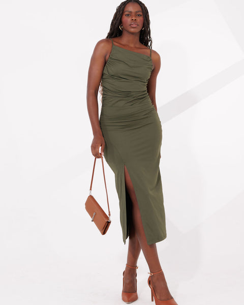 VESTIDO MIDI POLIAMIDA