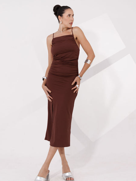 VESTIDO MIDI POLIAMIDA