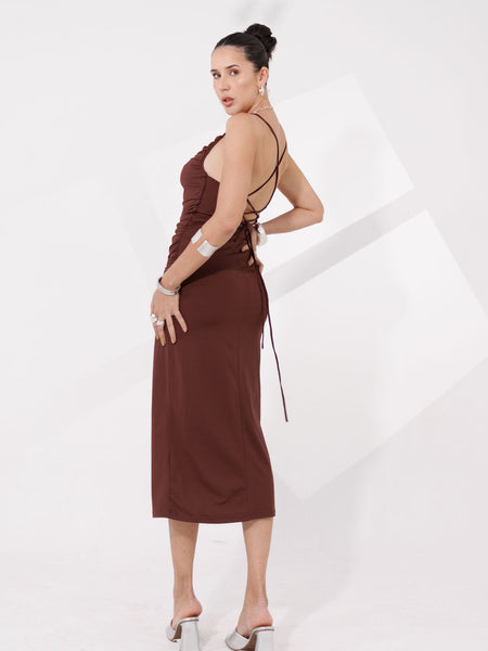 VESTIDO MIDI POLIAMIDA