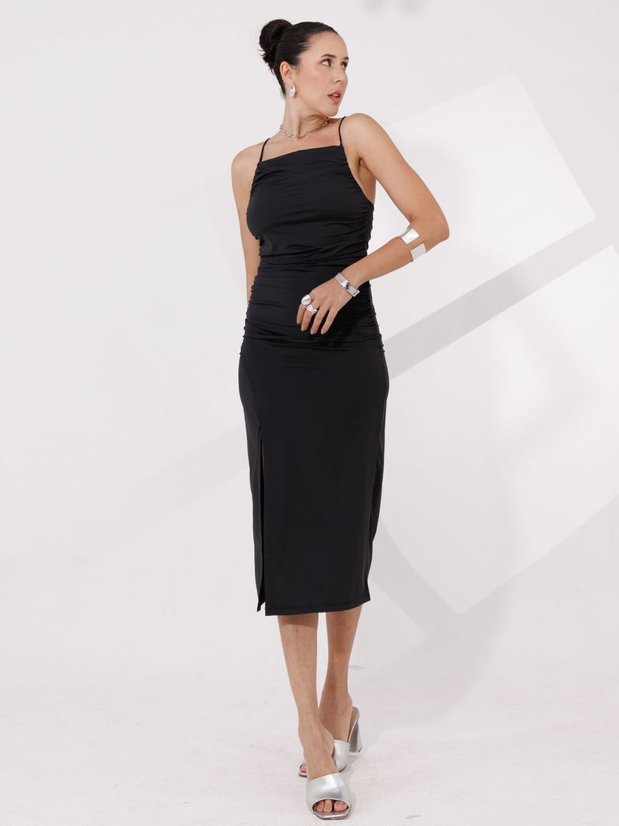VESTIDO MIDI POLIAMIDA