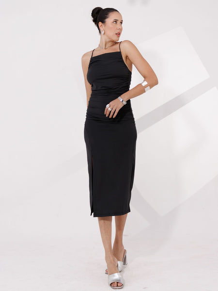 VESTIDO MIDI POLIAMIDA