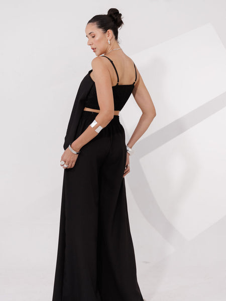 CONJUNTO CALÇA E BLUSA ASSIMETRICA MARCELA