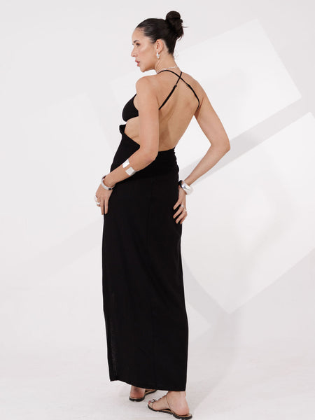 VESTIDO LONGO DECOTE COSTAS VALENTINA