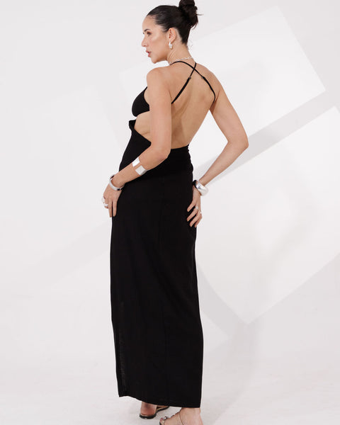 VESTIDO LONGO DECOTE COSTAS VALENTINA