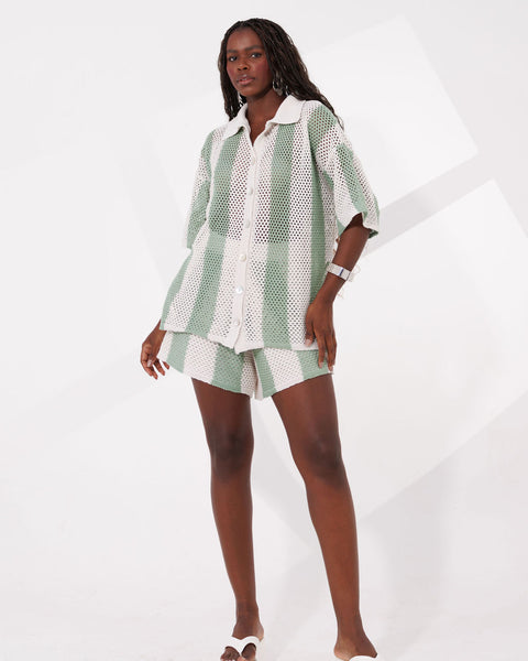 CONJUNTO  TRICOT COM SHORT BÚZIOS