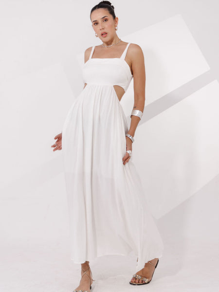 VESTIDO LONGO MAQUINETADO TRANCOSO