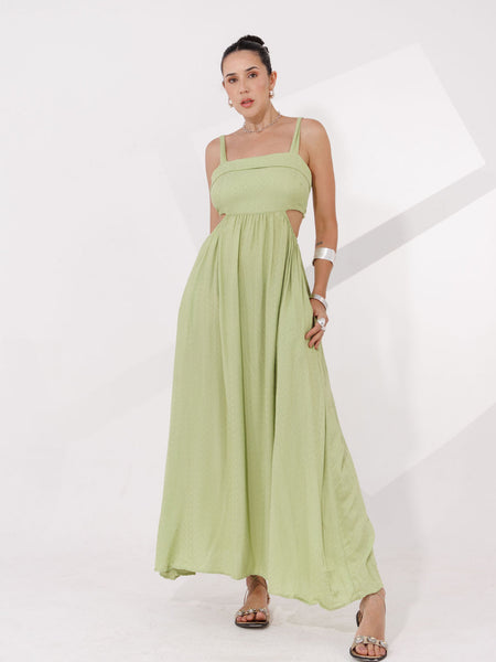 VESTIDO LONGO MAQUINETADO TRANCOSO