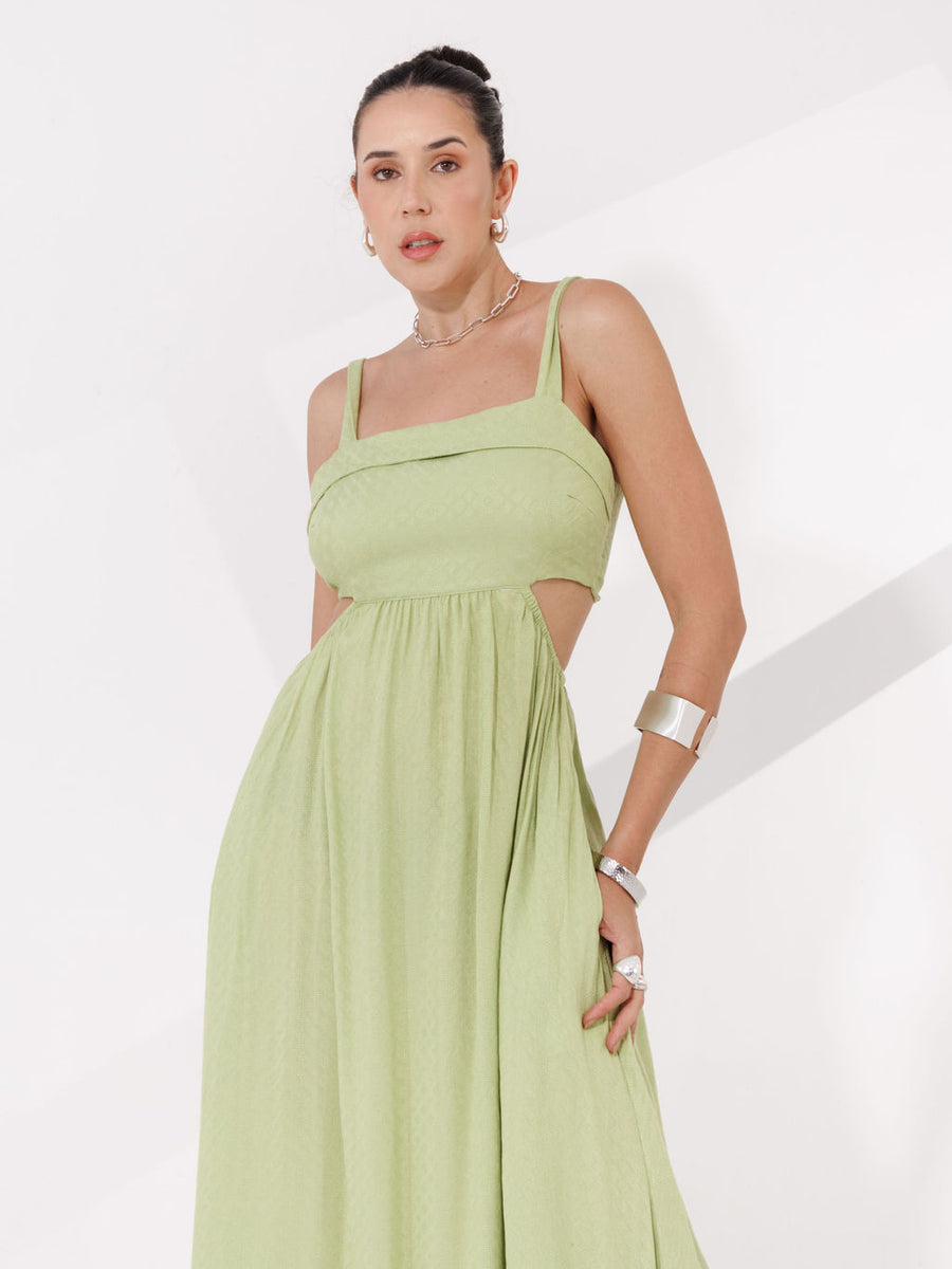 VESTIDO LONGO MAQUINETADO TRANCOSO