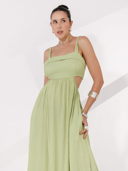 VESTIDO LONGO MAQUINETADO TRANCOSO