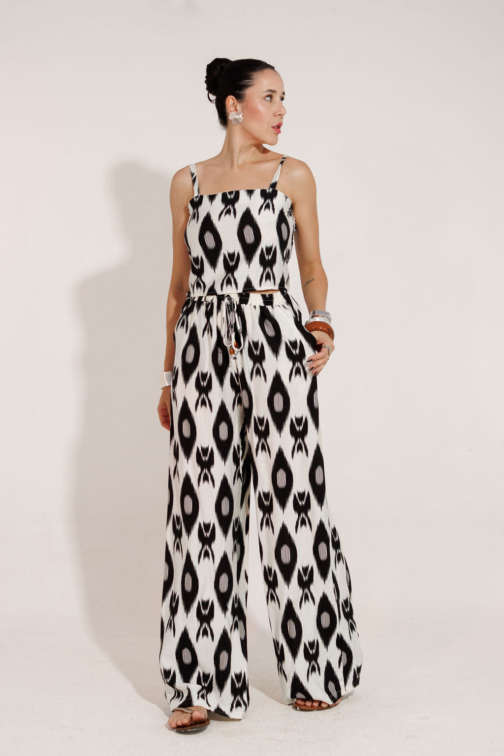 CONJUNTO CALÇA E CROPPED PANTALONA  DUBAI